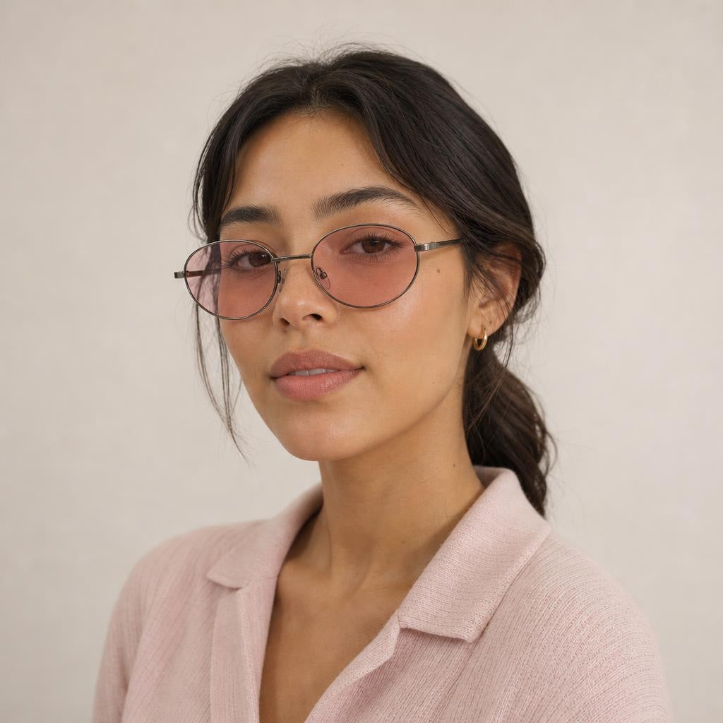 Rivera Eyewear Granada – modelo luciendo los lentes
